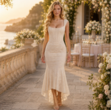Kamila | Elegantes Kleid mit femininer Taille in Elfenbein