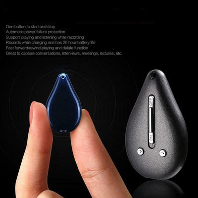 Schlüsselanhänger Sprachrecorder mit 100 Stunden Speicher