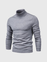 Schmal Geschnittener Rollkragenpullover Für Herren - Dario in Grau