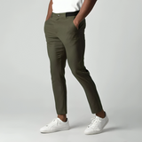 Schmal Zulaufende Herrenhose - Maddox in Grün