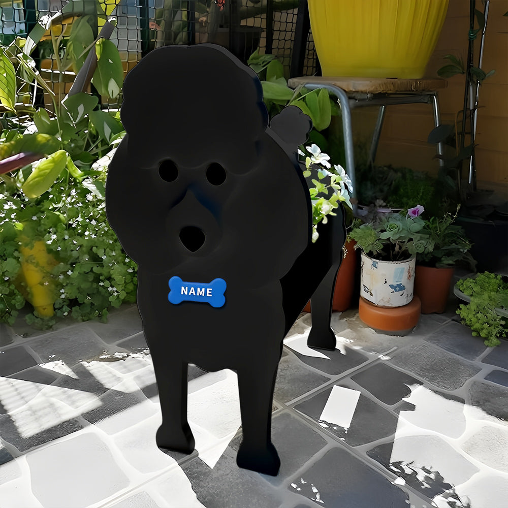 Schwarzer Pudel Pflanztopf