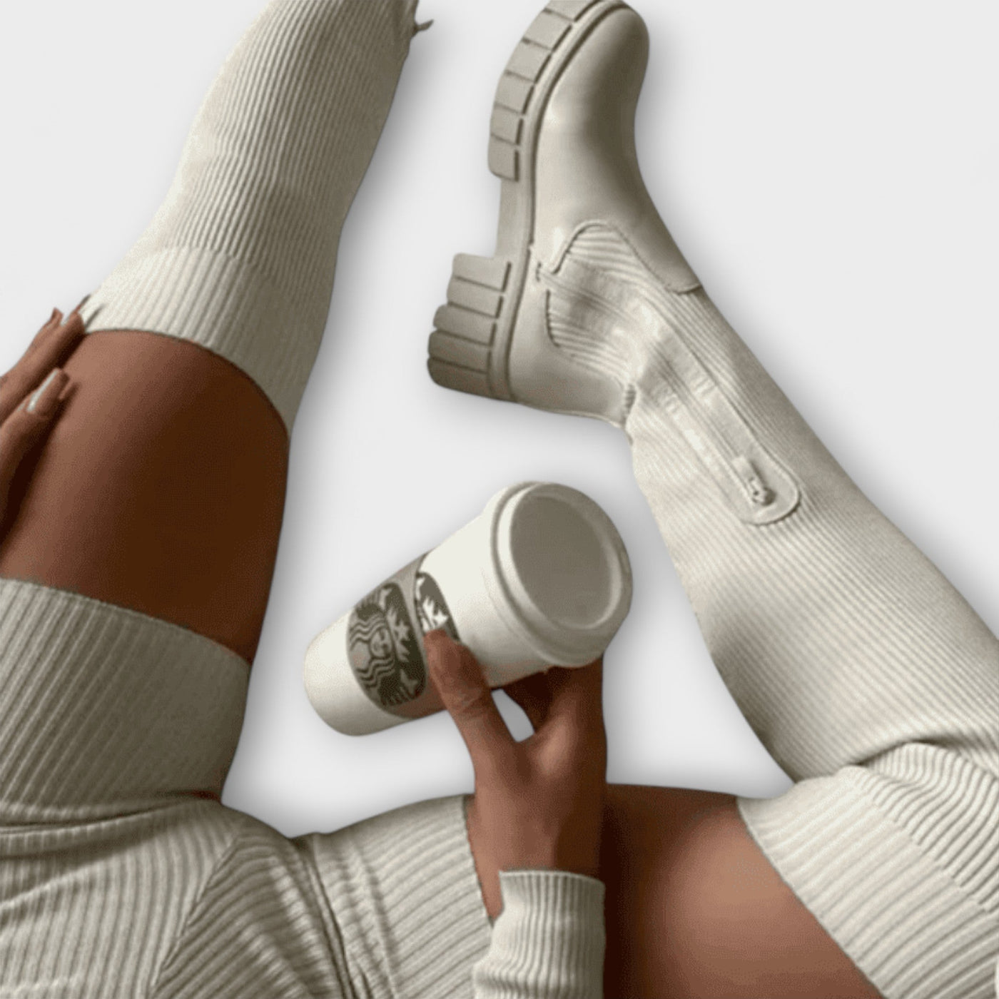 Lureva – Overknee-Stiefel mit Chunky-Sohle