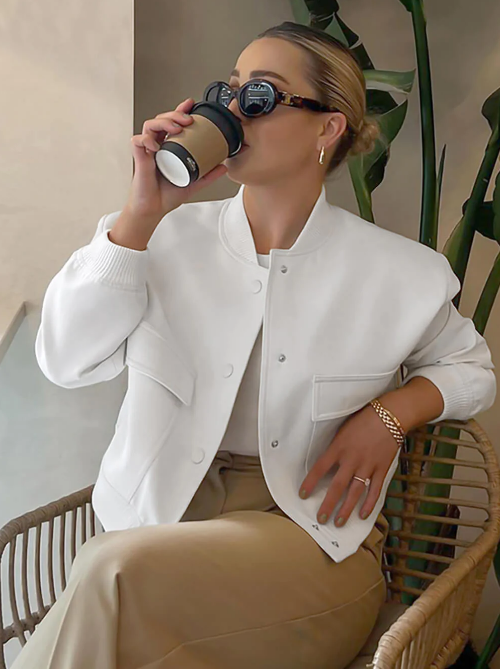 Farbige Jacke aus französischer Baumwolle