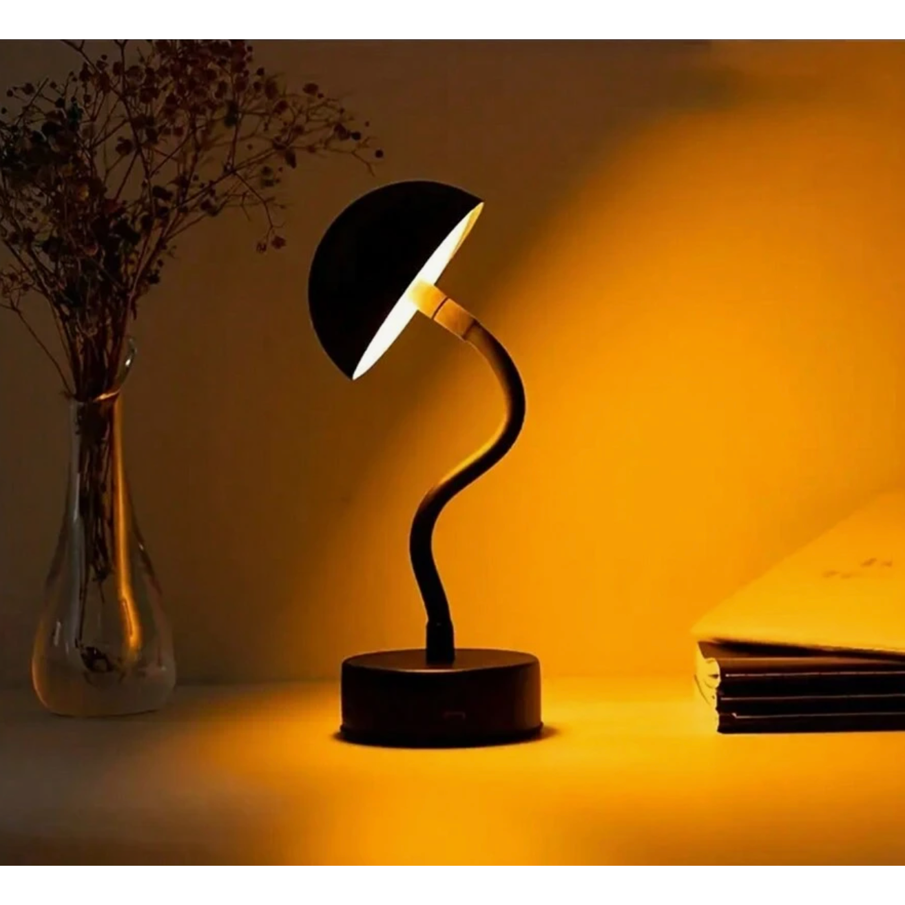 FlexiTouch Lampe - Kabellose Dimmable LED Tischlampe mit Akku