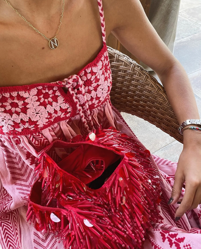 Maxi Sommerkleid aus Viskose – A-Linie, Blumenmuster, Boho-Stil