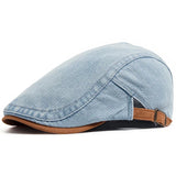Premium Denim Schiebermütze in Hellblau