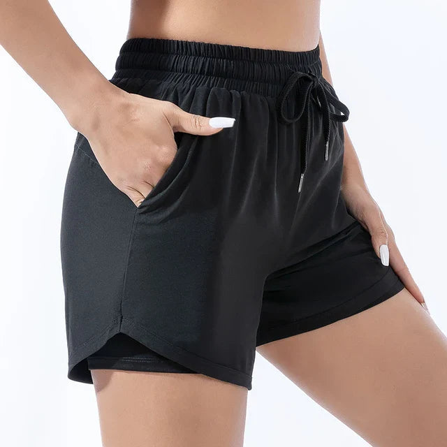 Premium Damen Sportshorts mit Feuchtigkeitstransport & Innen-Slip