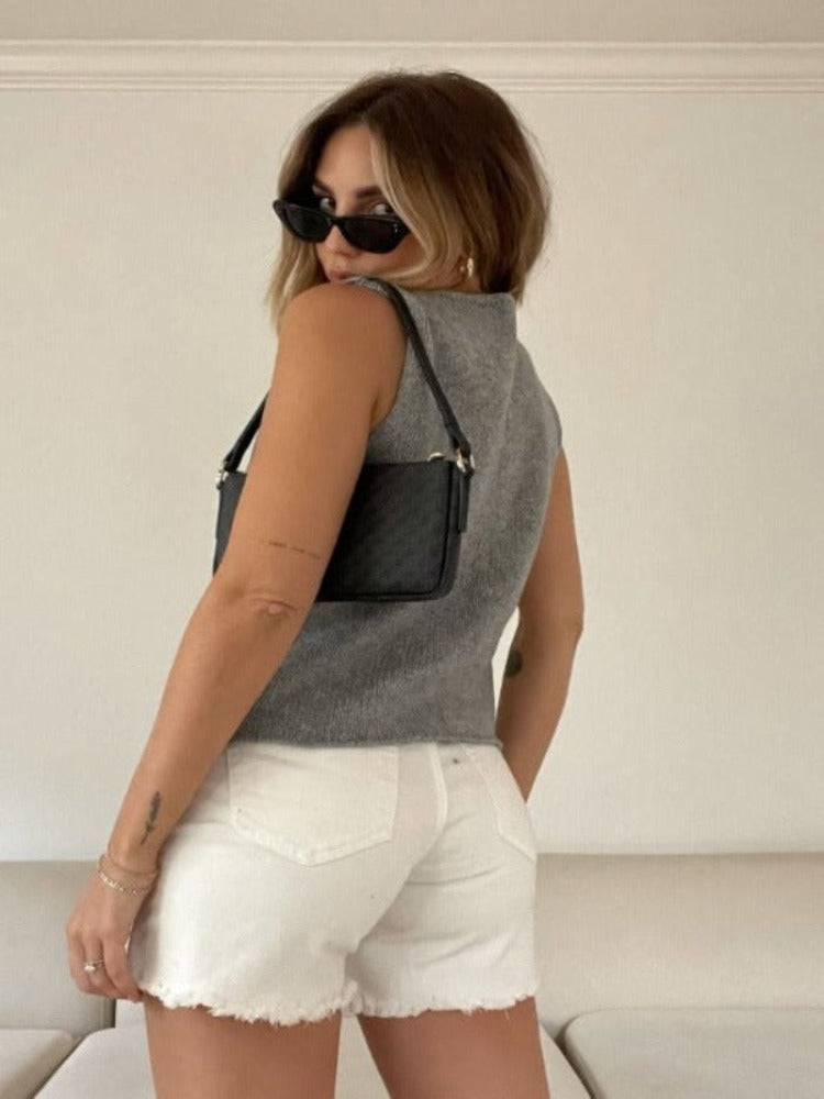 Helena - Lockeres Damen Knopftop