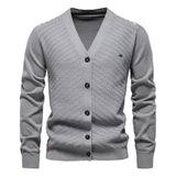 Schneider - Warmer Herren Cardigan mit V-Ausschnitt in Grau