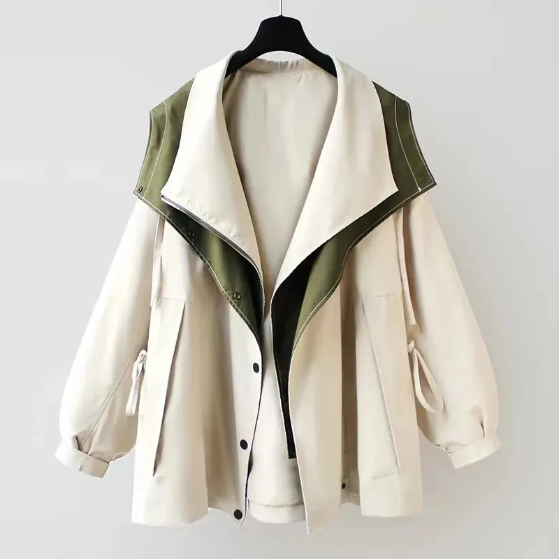 Jamaica - Grüner Eleganter Trenchcoat
