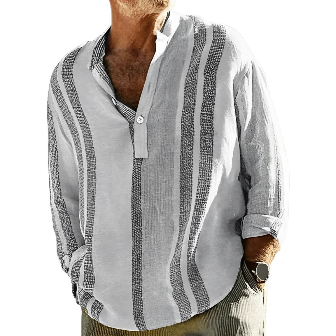 Alfred - Herren Hemd Streifen Modern