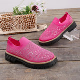 Urbaner Glanz™ Slip-On Sneaker mit Profilplateau in Rosa