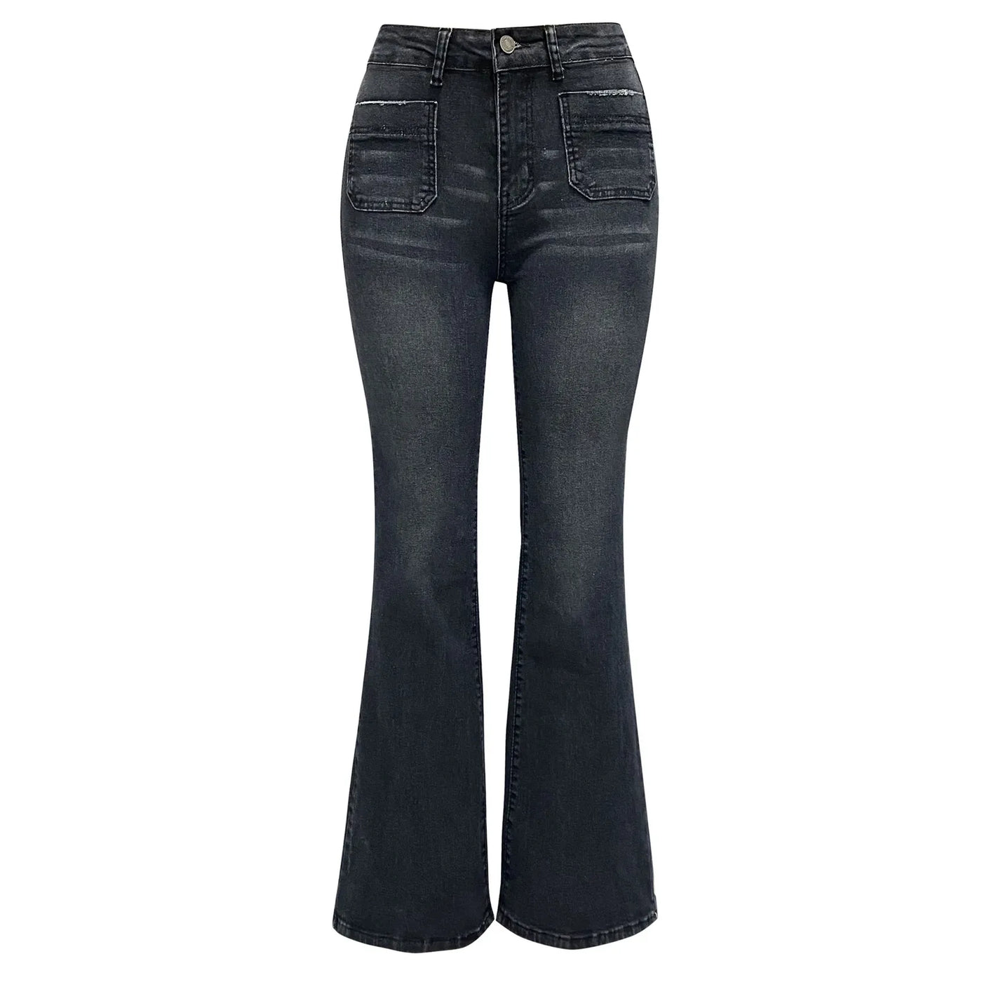 Schicke Bootcut-Jeans mit niedriger Taille