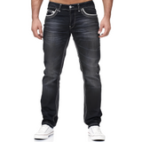 Andy - Stilvolle Jeans im Used-Look für Herren in Schwarz
