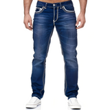 Andy - Stilvolle Jeans im Used-Look für Herren in Dunkelblau