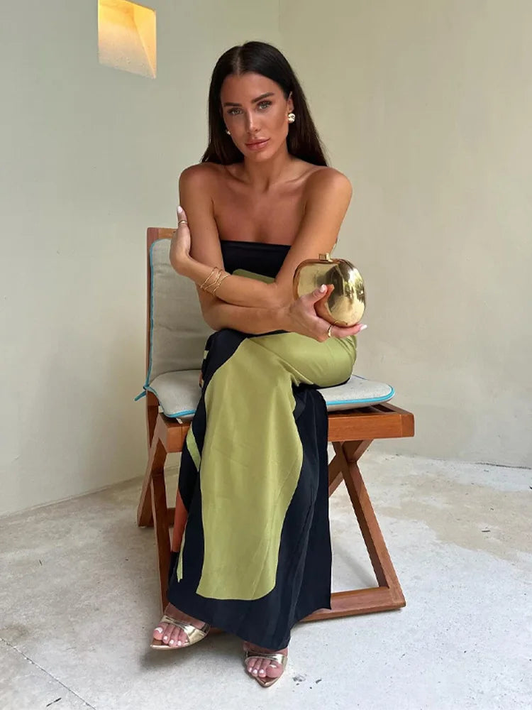 Hestia - Elegantes Trägerloses Maxikleid
