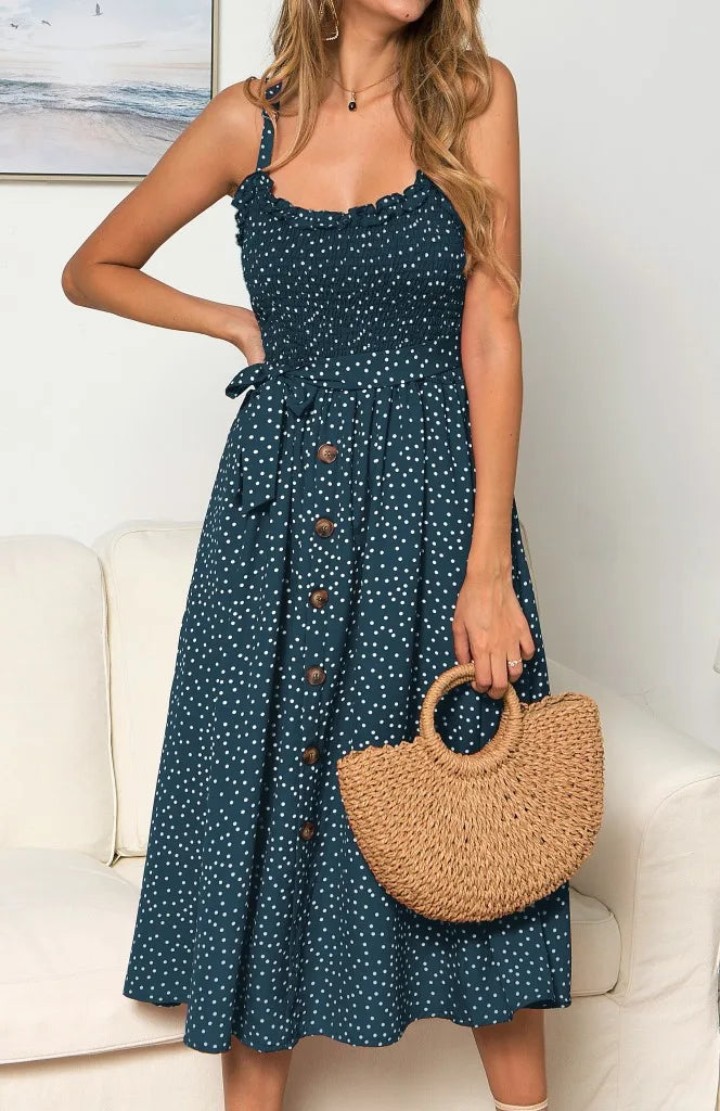 Zena® | Ärmelloses Polka Dot Kleid für erwachsene Frauen