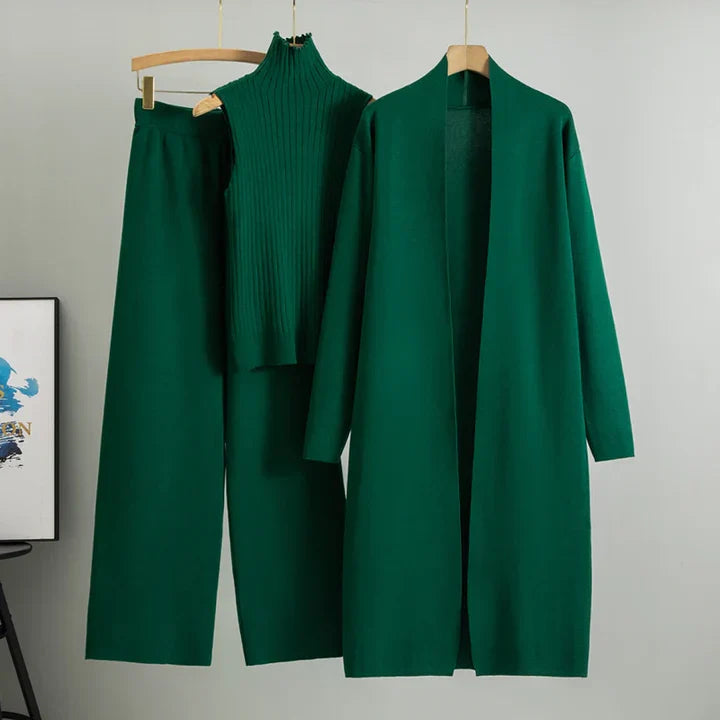 Luxe Strick-Ensemble im 3er-Set