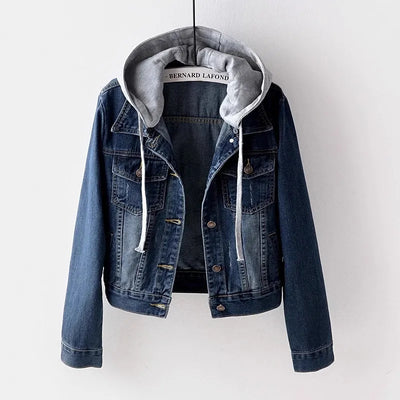 Pia - Damen Jeansjacke Blau