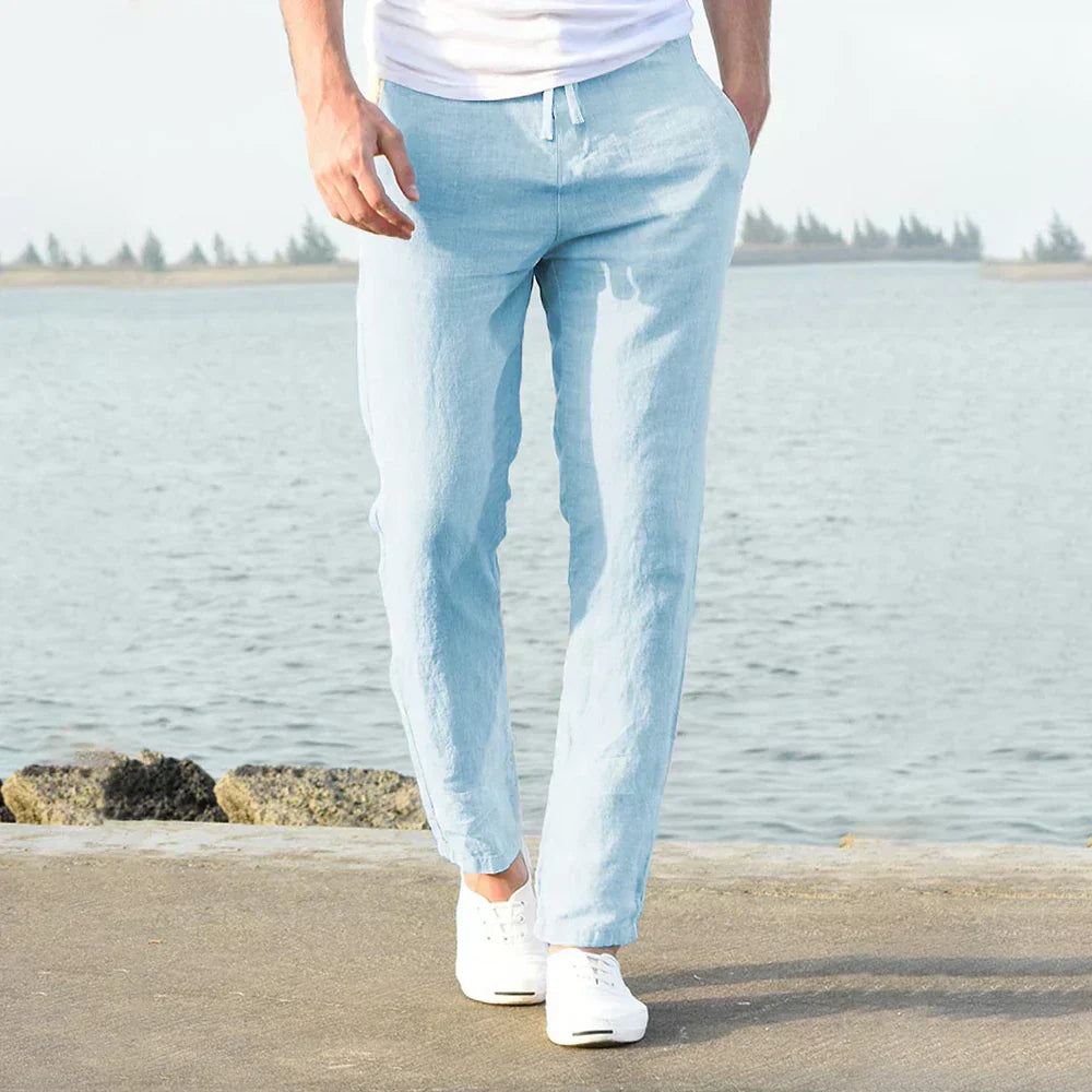 Anderson – Leichte Leinenhose aus Baumwolle