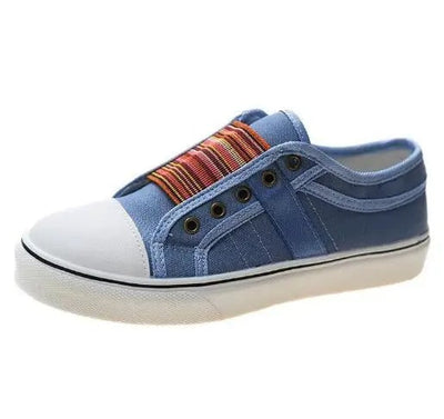 Benedetta - Bequeme Damen Canvas-Sneaker mit elastischem Stoff