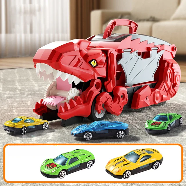 RexHaul – Dinosauretrage-Spielzeug mit 6 Dinosaurierfiguren, robuste Konstruktion, fantasievoller Spaß