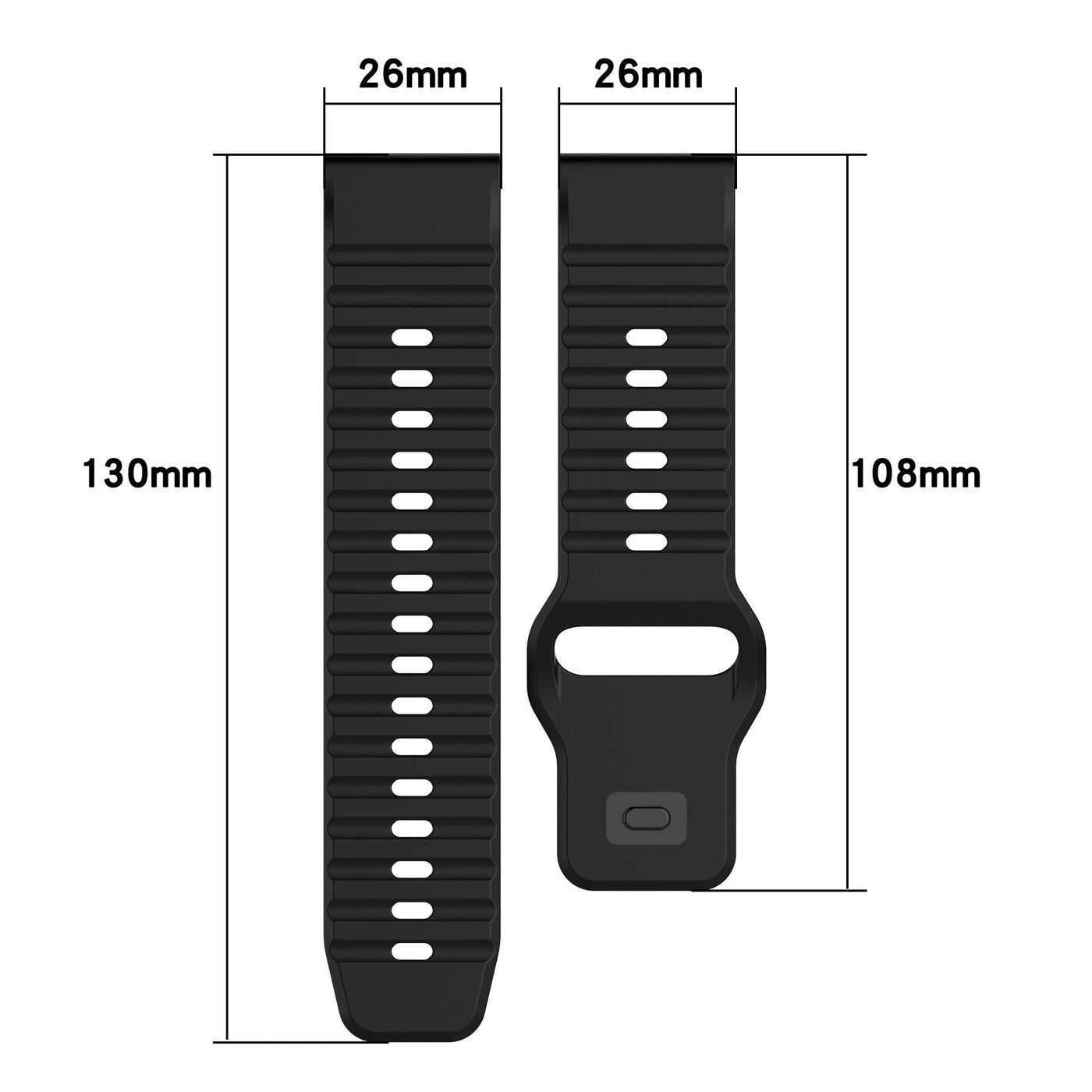 Silikonarmband Pro für Garmin Fenix 8 7X 6X