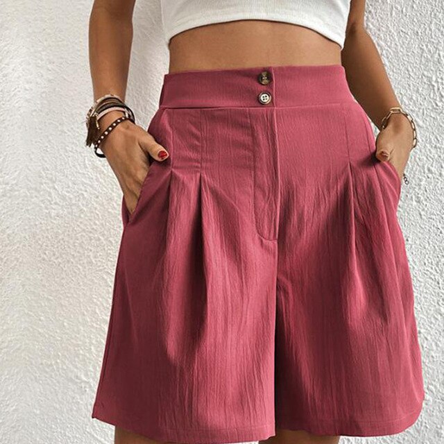 Krista – Damen Shorts mit doppelter Knopfleiste