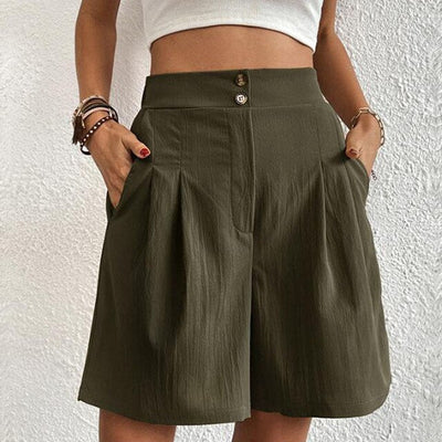 Krista – Damen Shorts mit doppelter Knopfleiste