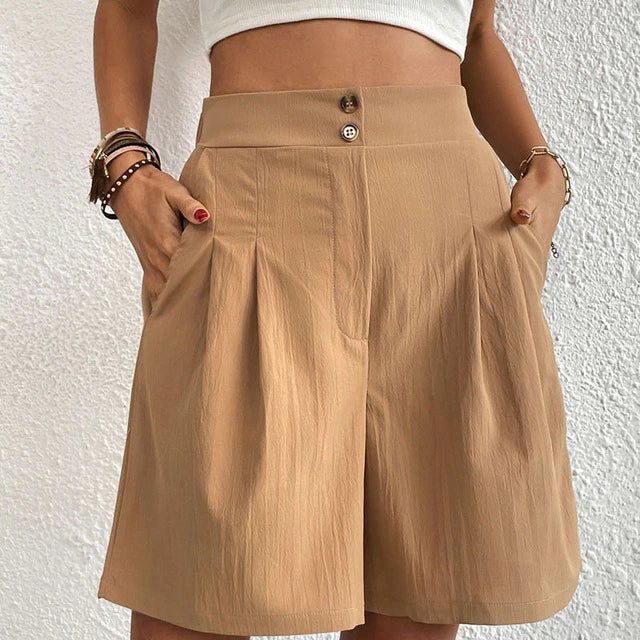 Krista – Damen Shorts mit doppelter Knopfleiste