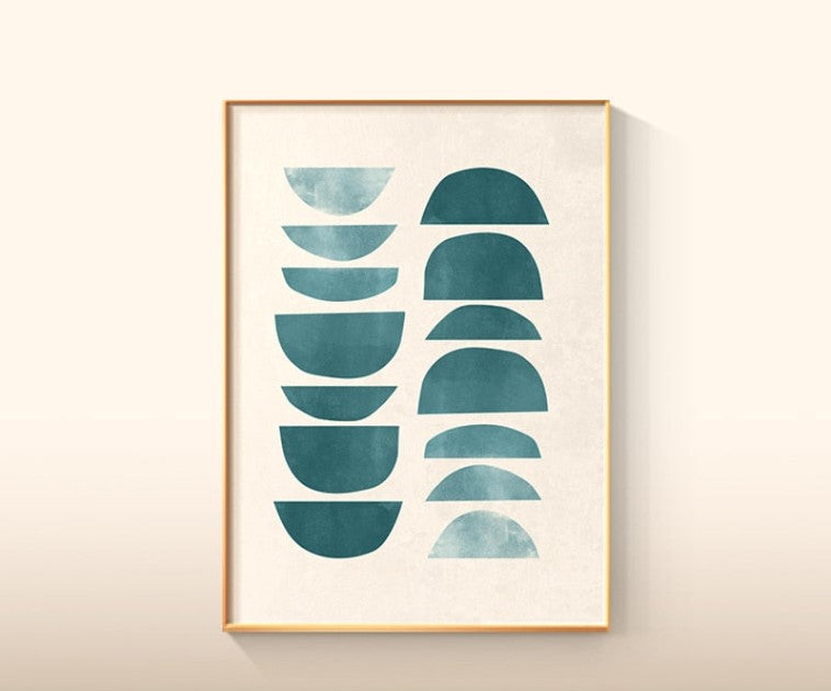 Skandinavische Geometrie Kunstwerke