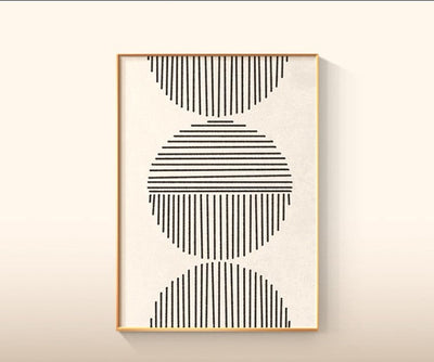 Skandinavische Geometrie Kunstwerke