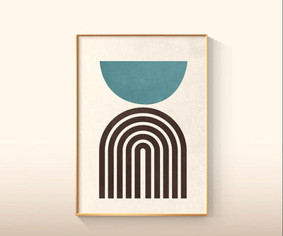 Skandinavische Geometrie Kunstwerke