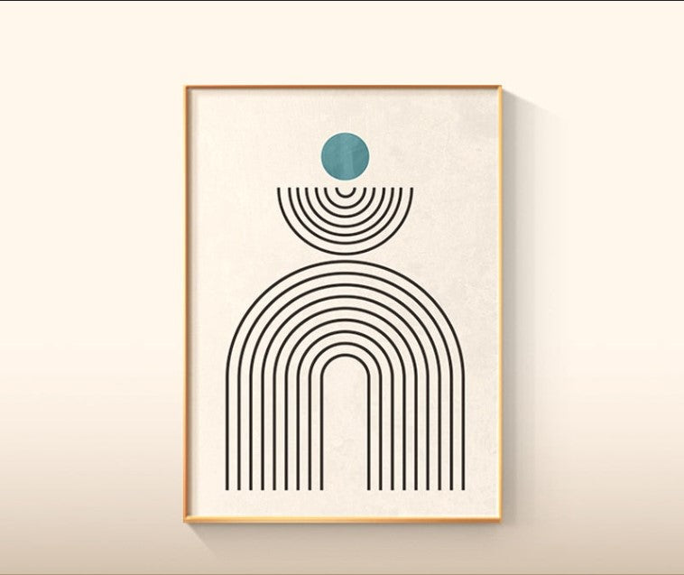 Skandinavische Geometrie Kunstwerke