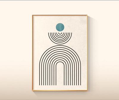 Skandinavische Geometrie Kunstwerke