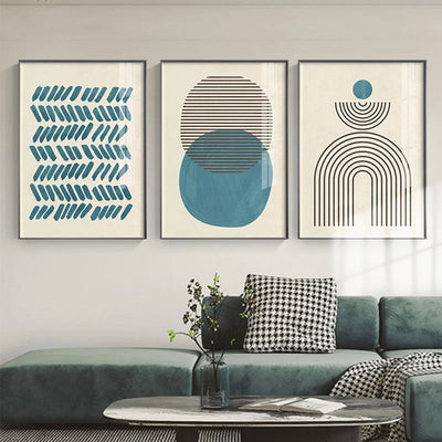 Skandinavische Geometrie Kunstwerke