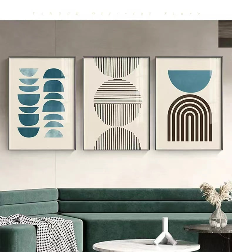 Skandinavische Geometrie Kunstwerke