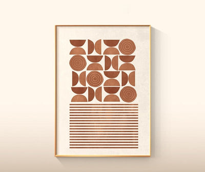 Skandinavische Geometrie Kunstwerke