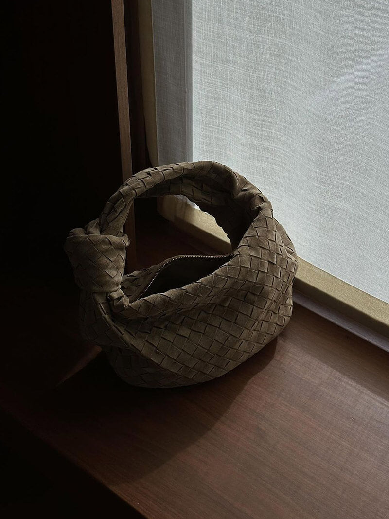 Gewebte suede Tasche medium