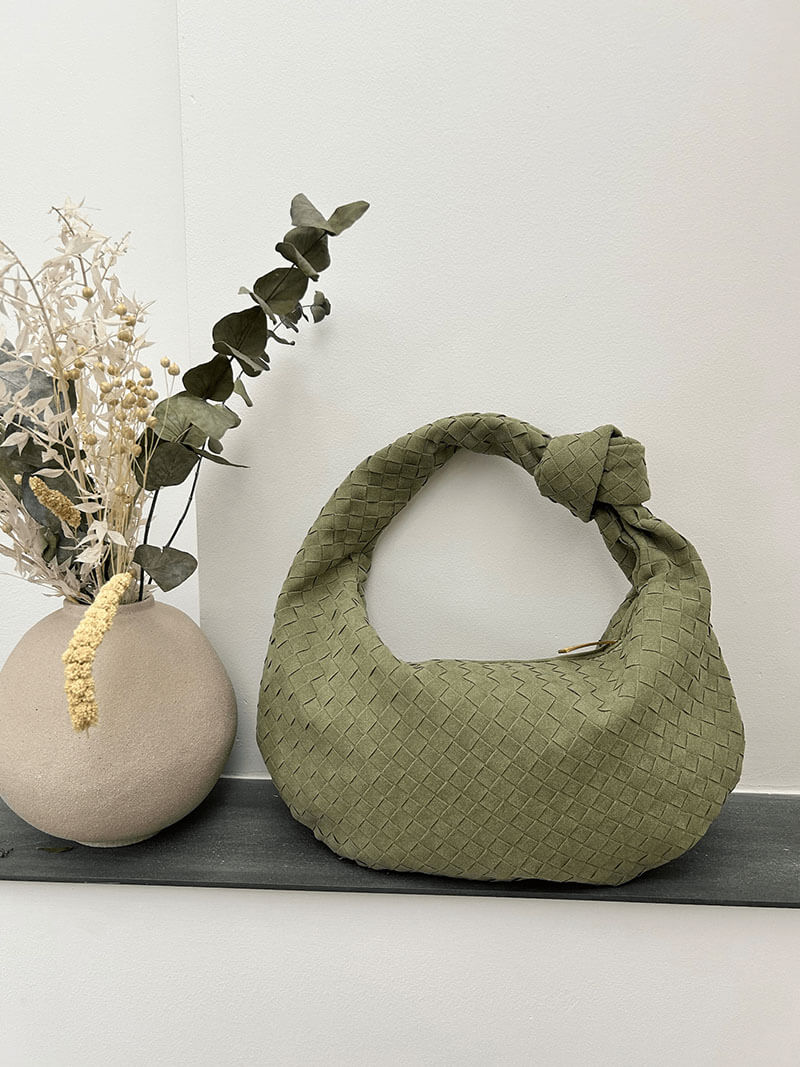Gewebte suede Tasche medium