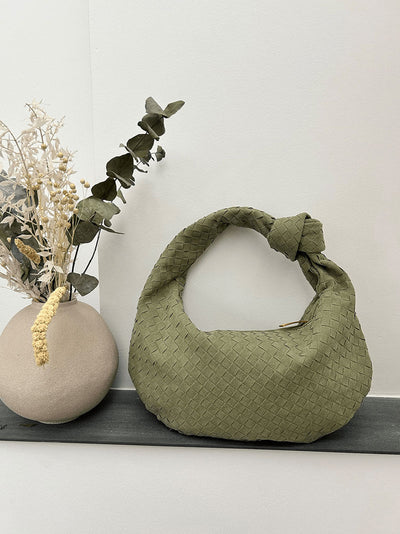 Gewebte suede Tasche medium