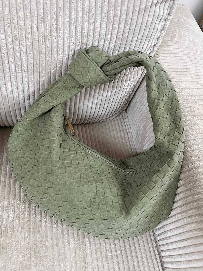 Gewebte suede Tasche medium