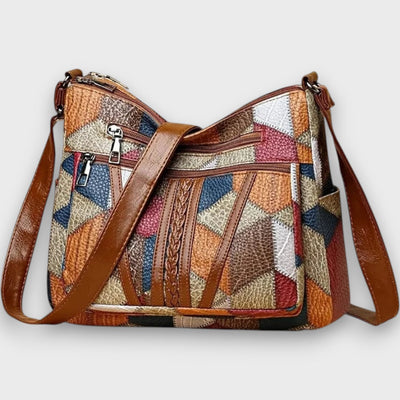Solara – Mosaik-Lederhandtasche