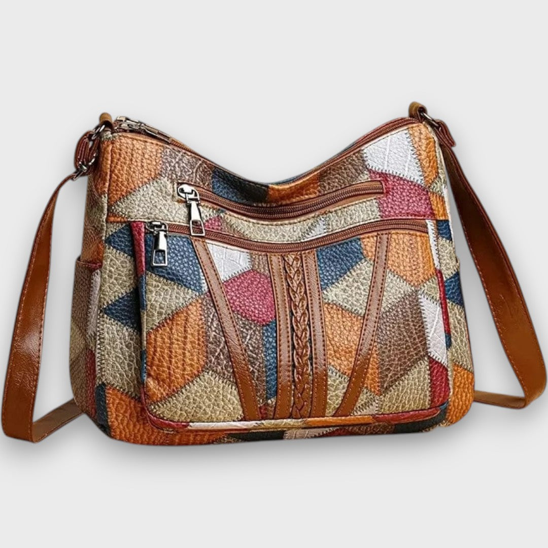 Solara – Mosaik-Lederhandtasche
