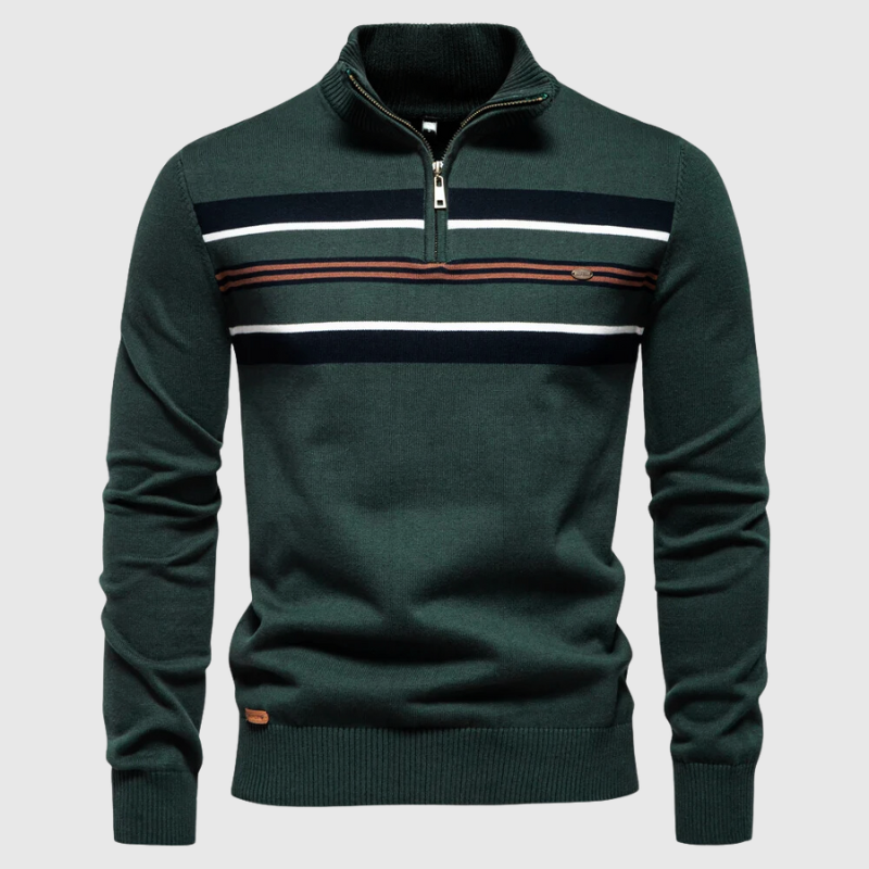 Sportlicher Pullover mit modernem Kontrastdesign