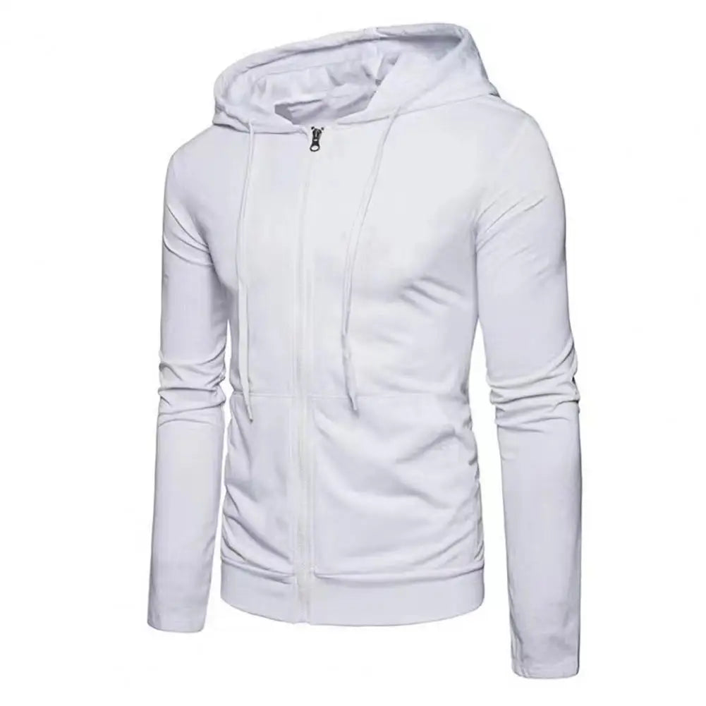 Sportlicher Zip-Hoodie mit Eleganter Kordelzughaube