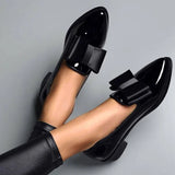 Viktoria - Modische Loafer mit dickem Absatz in Schwarz