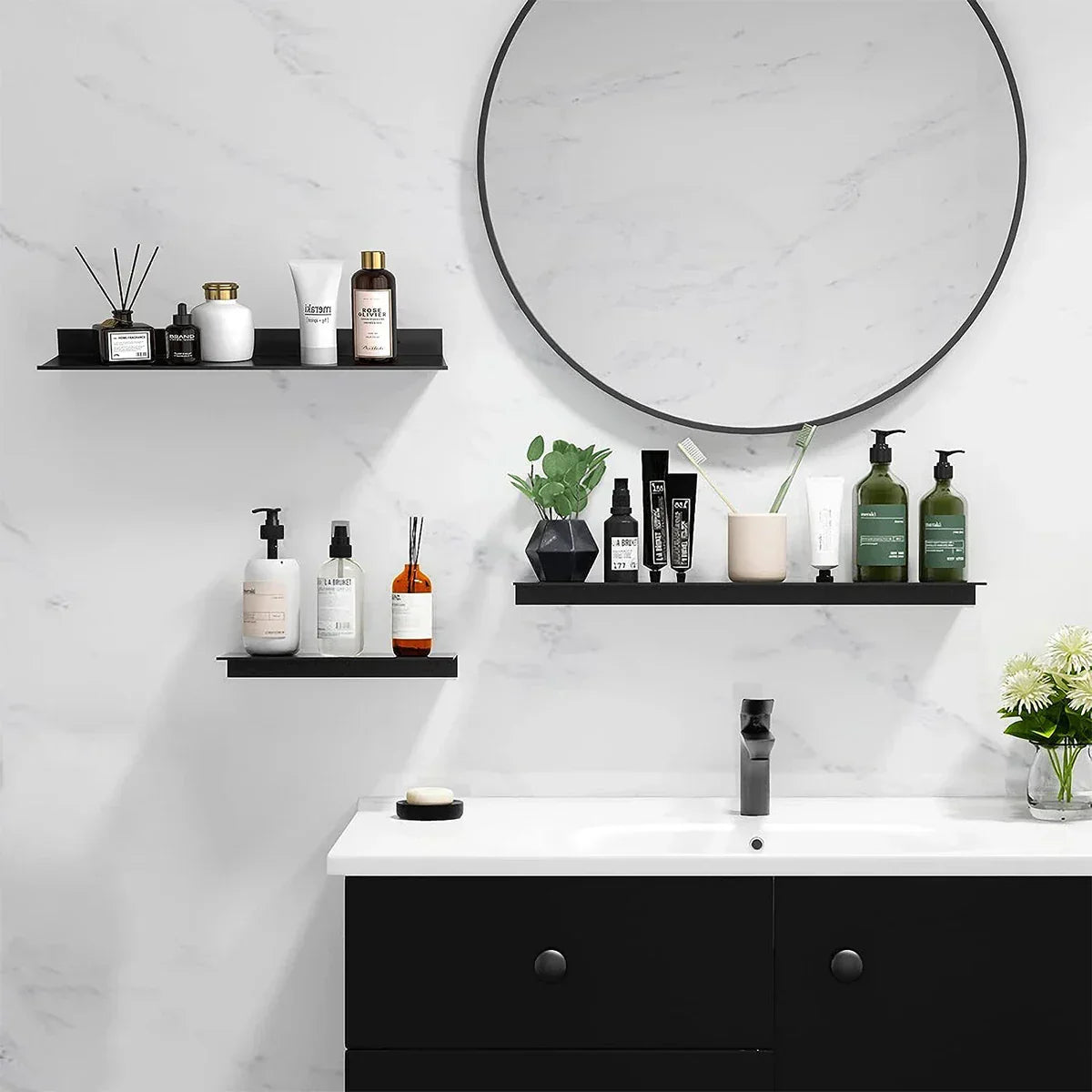 Stylische Aluminium Wandregal-Lösung