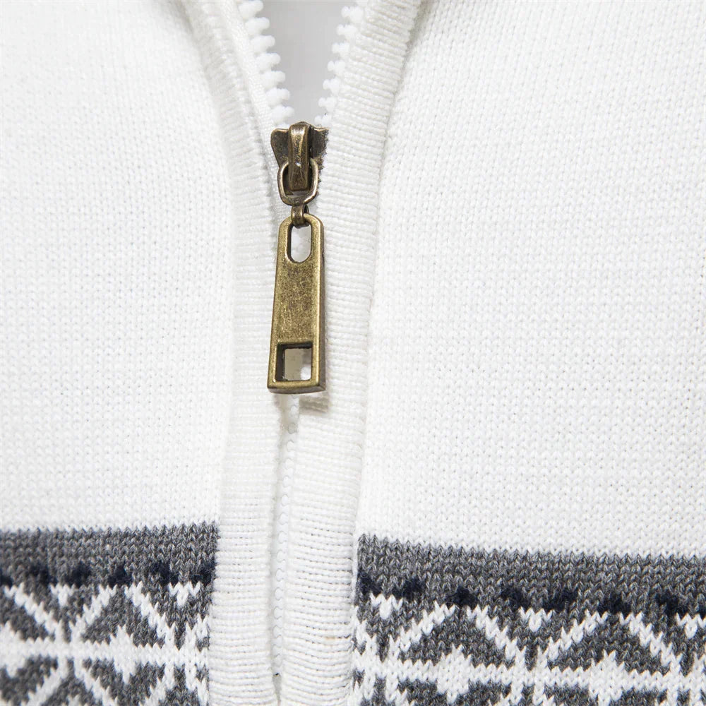 Herren Retro Half-Zip Pullover