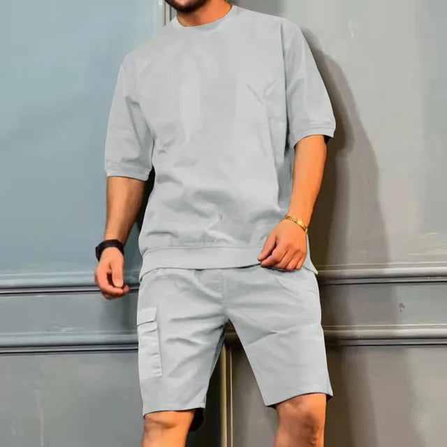 Mirko - Modisches Freizeit-Set mit Shorts für Herren